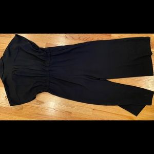 Black pants suit